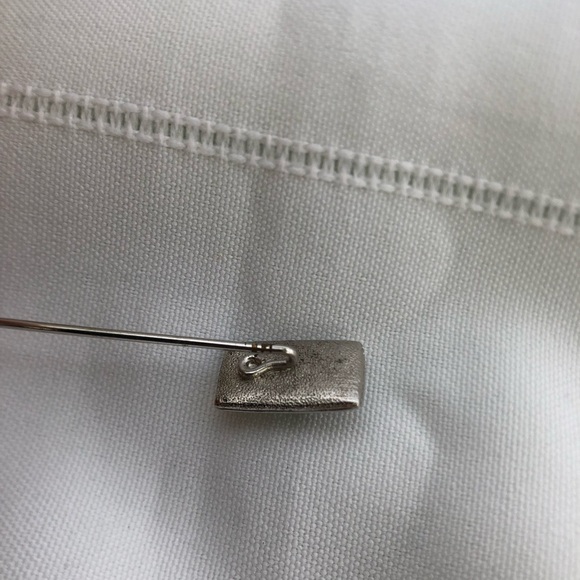 Vtg Tie Pin with Abalone Inlay - Picture 5 of 10